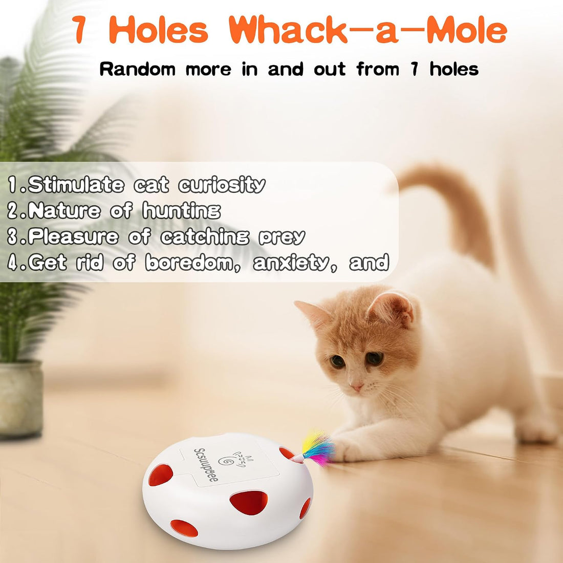 Rechargeable Interactive Cat Toy