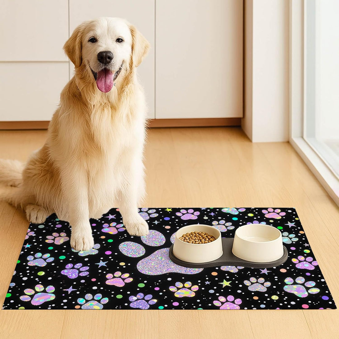 HOMETITUTE Pet Feeding Mats Cat Mat for Food and Water 20" x 12"