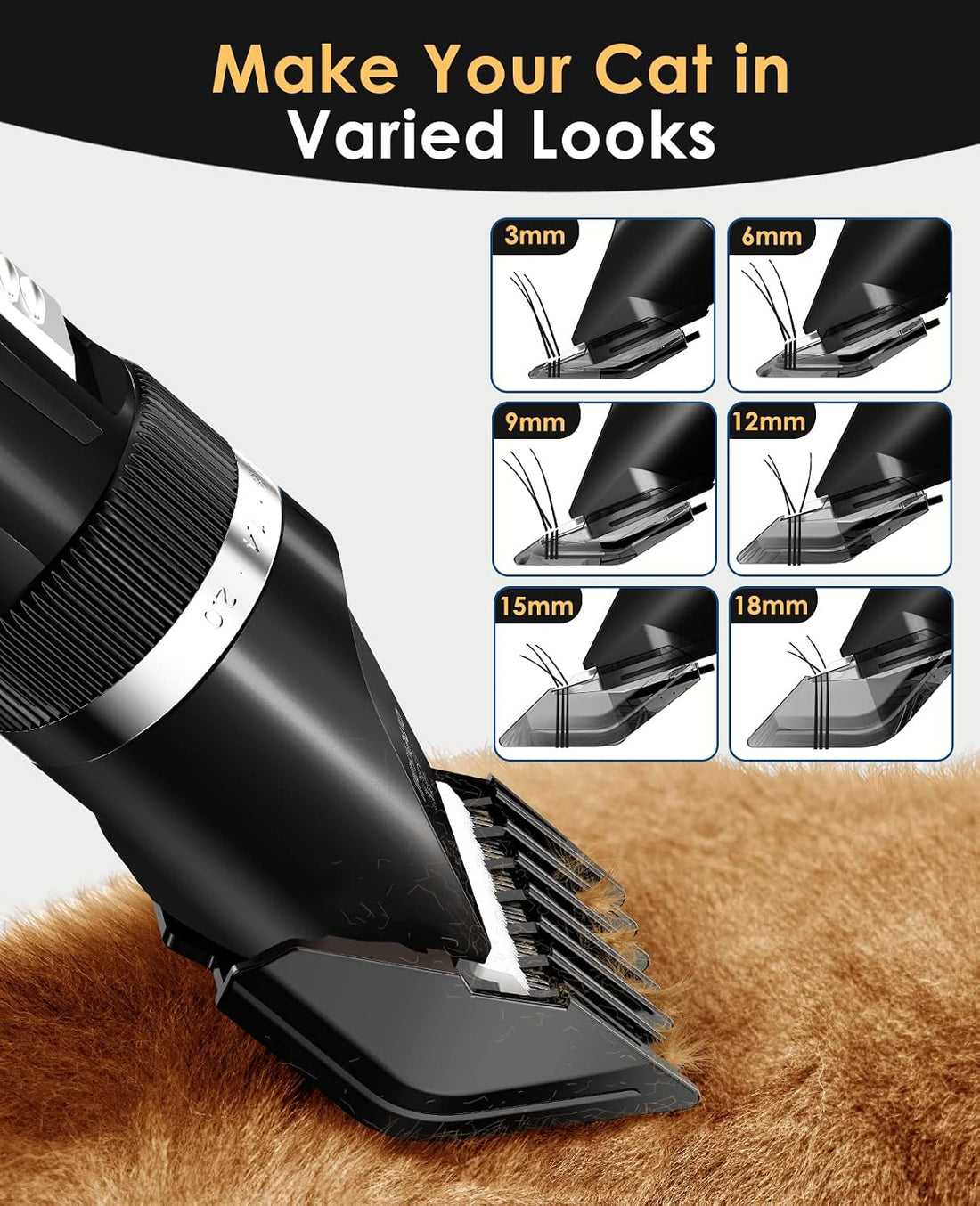 oneisall Quiet Cat Clippers with Blade Replacement