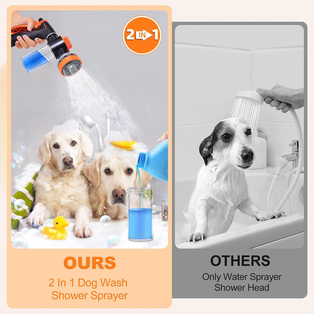 Dog Hose Attachment for Bathtub