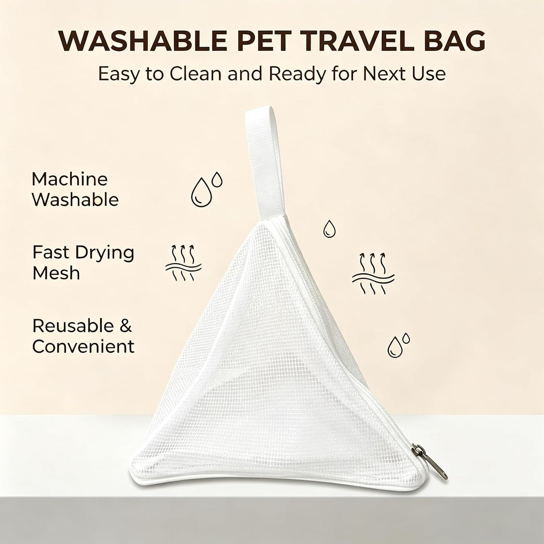 Portable Bird Carrier & Parrot Travel Bag with Hanging Loop and Zipper