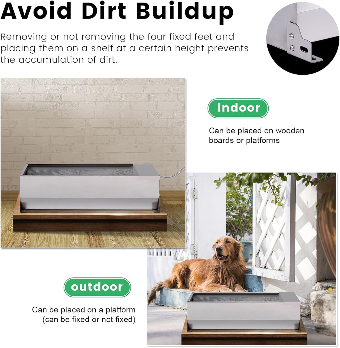 Automatic Livestock Water Trough Large Capacity Outdoor 2 Gallon