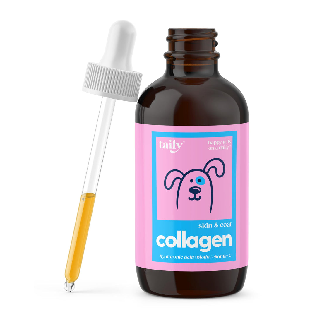 Taily Liquid Collagen for Dogs Skin and Coat Supplement, Cats