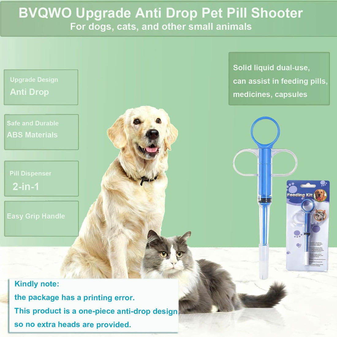 Cat Pill Shooter, Pill Popper for Cats, Pet Piller Gun