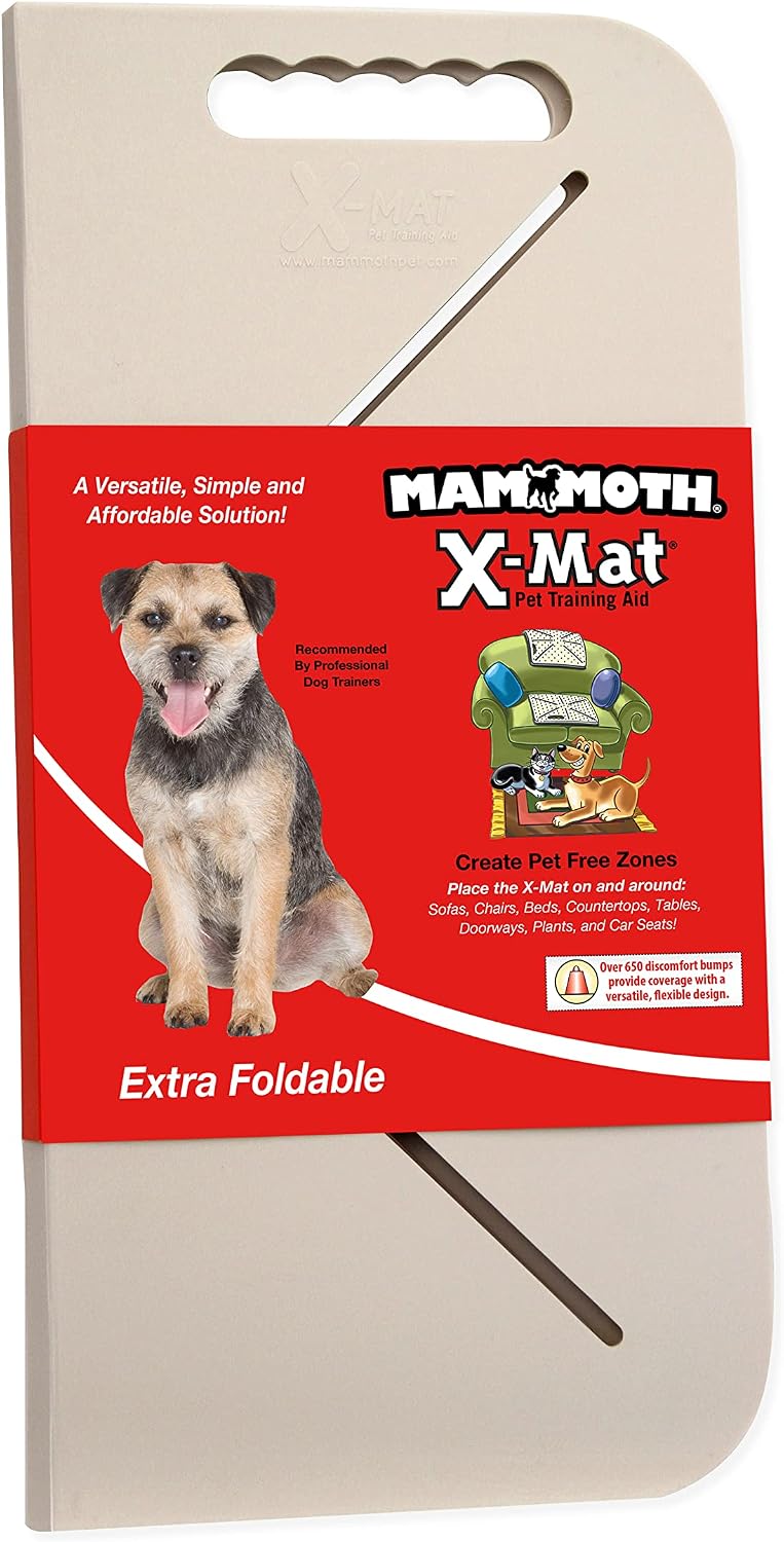 Mammoth Pet Products X-Mat Foldable Training Mat, 18-Inch, Beige