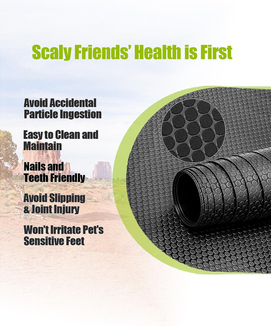 Bearded Dragon Tank Accessories, Reptile Substrate Floor