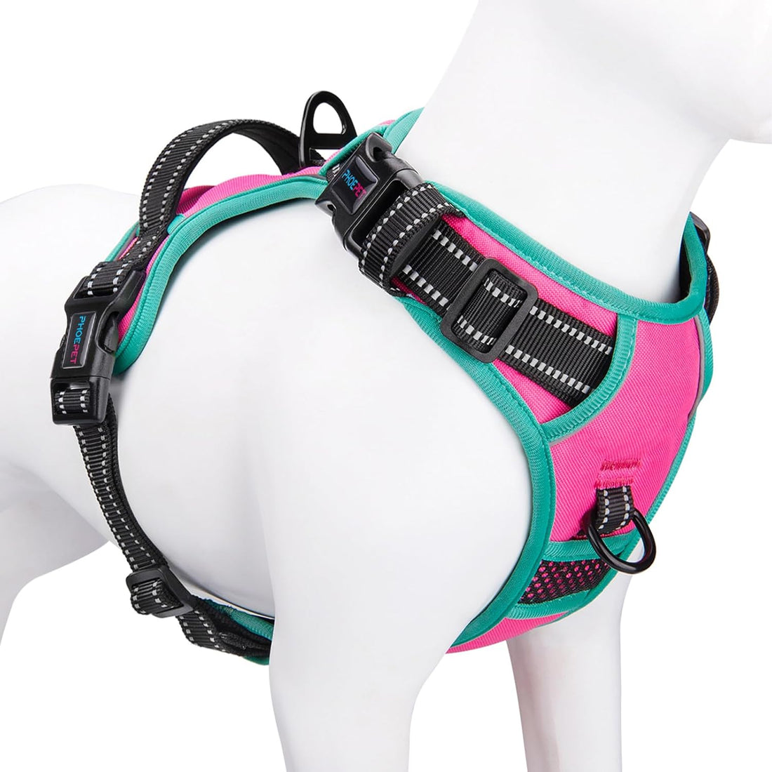 PHOEPET 2019 Upgraded No Pull Dog Harness, Reflective Adjustable Vest