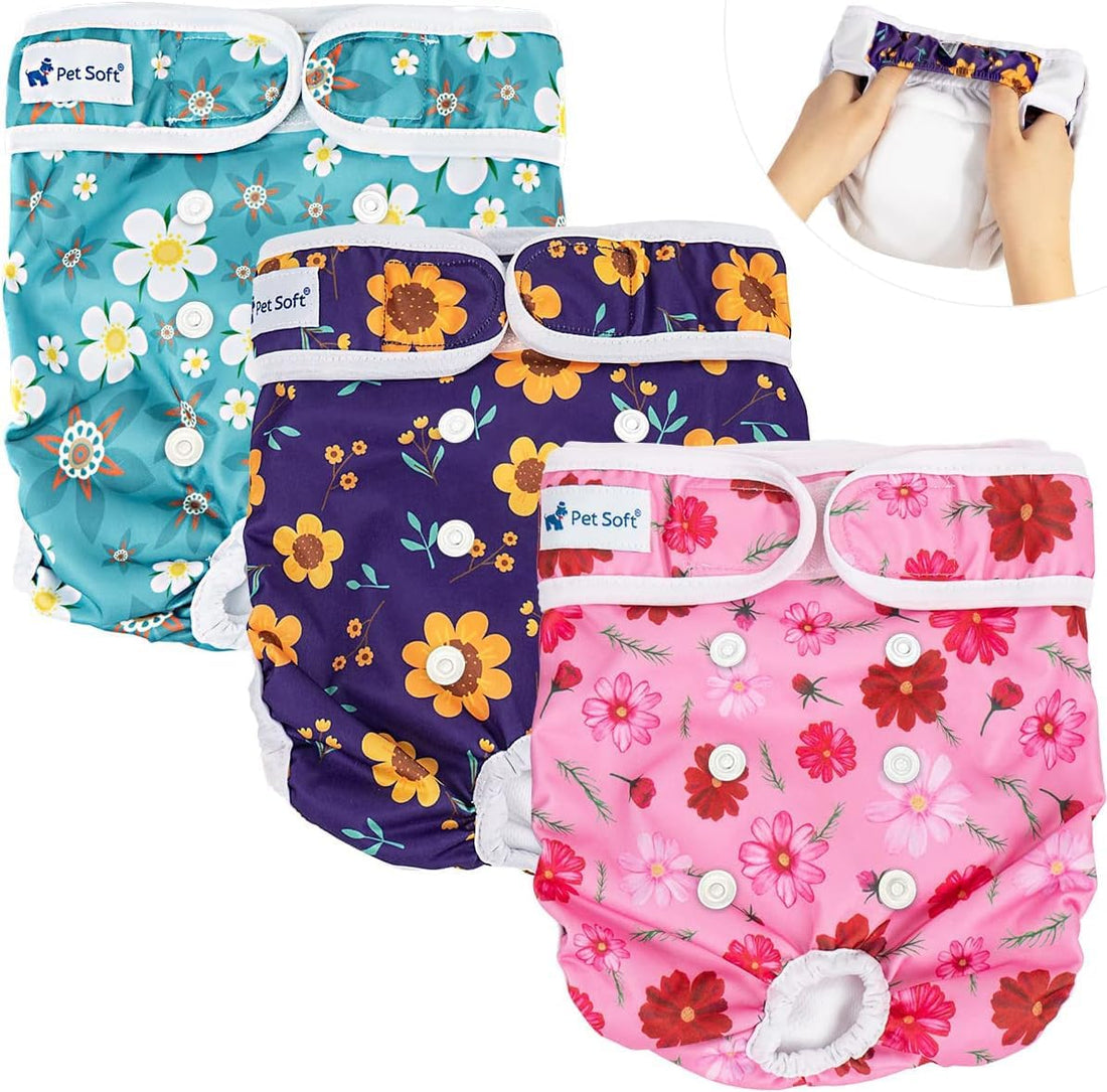 Pet Soft Washable Female Diapers Female Dog Diapers