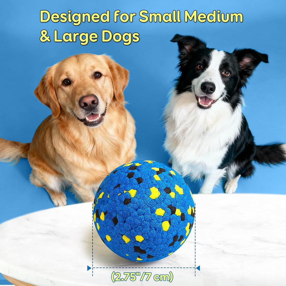 Kimee Dog Balls Tennis Ball Toys Dog Toys for Aggressive Chewers