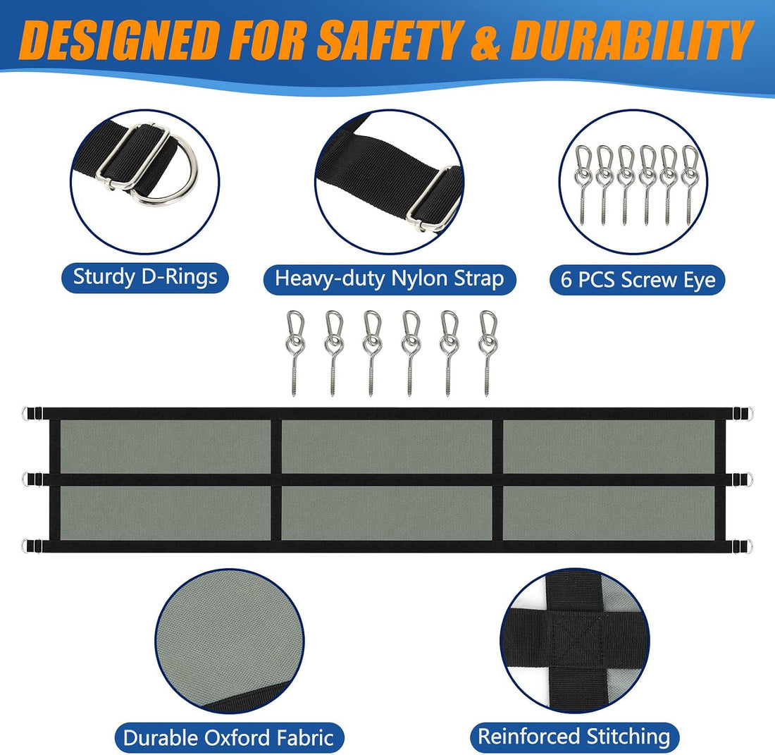 Horse Stall Guard, Adjustable Heavy Duty Soft Gate