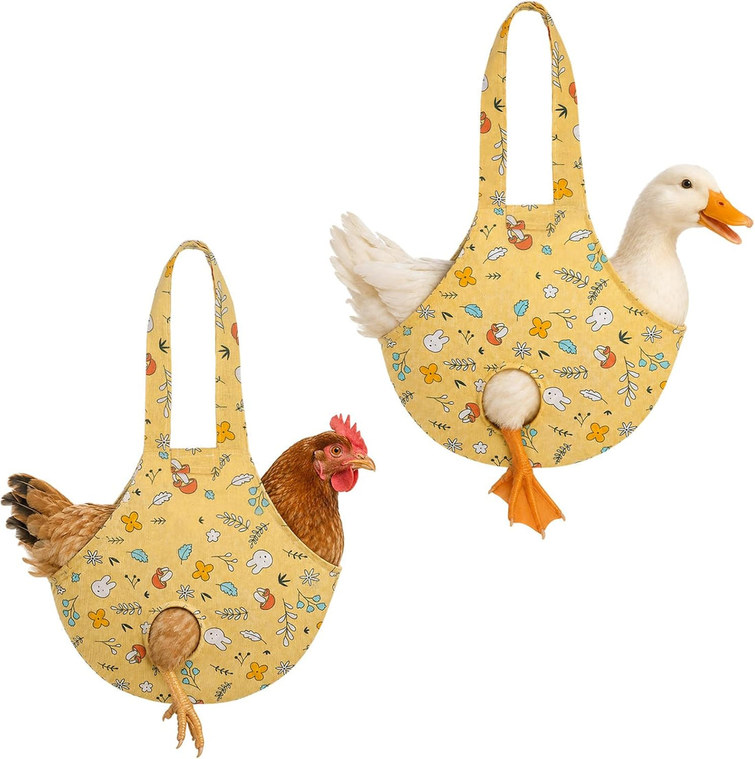 2Pack Chicken Carrier Bag, Breathable Sling Bag for Hen Rooster Trip