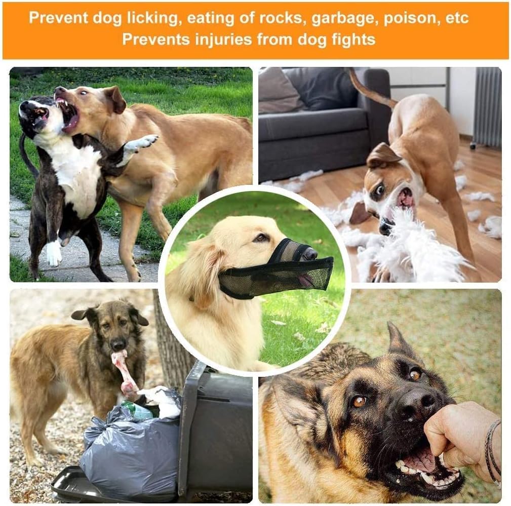 Crazy Felix Dog Muzzle Anti Eating for Small Medium Large Dogs