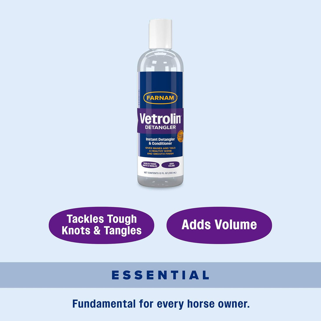 Farnam Vetrolin Detangler and Conditioner for Horse Manes and Tails