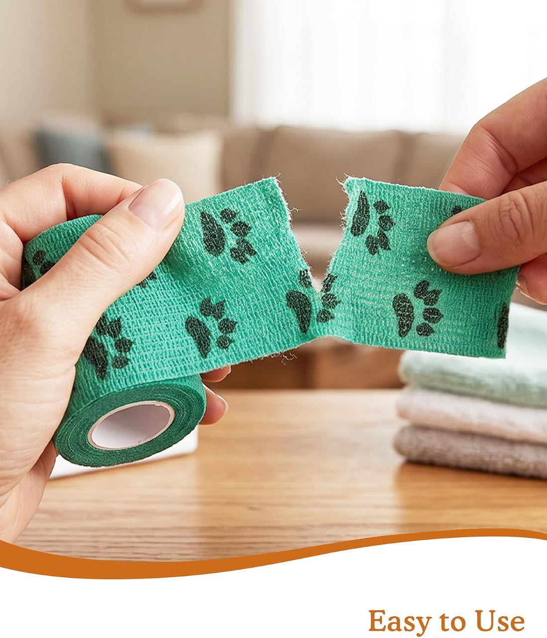 Self Adhesive Bandage Vet Wrap, 8 Rolls for Dog Cat Horse First Aid