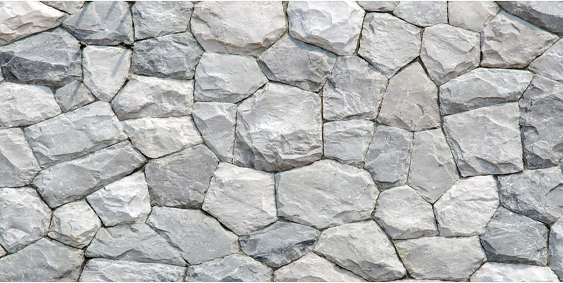 48x24 inches White Stone Aquarium Backdrop Rocky Fish Tank Background