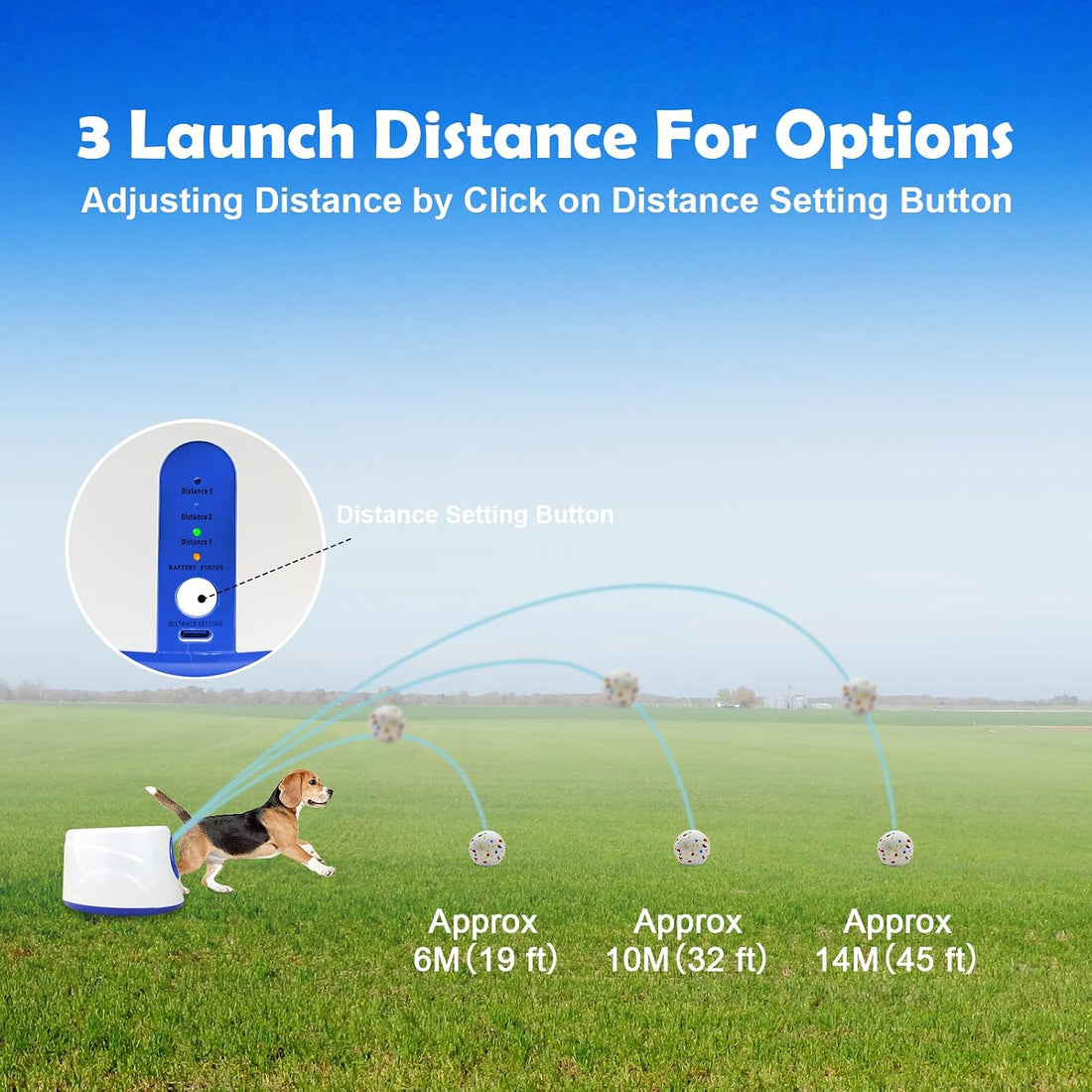 MEKAPLE Automatic Dog Ball Launcher