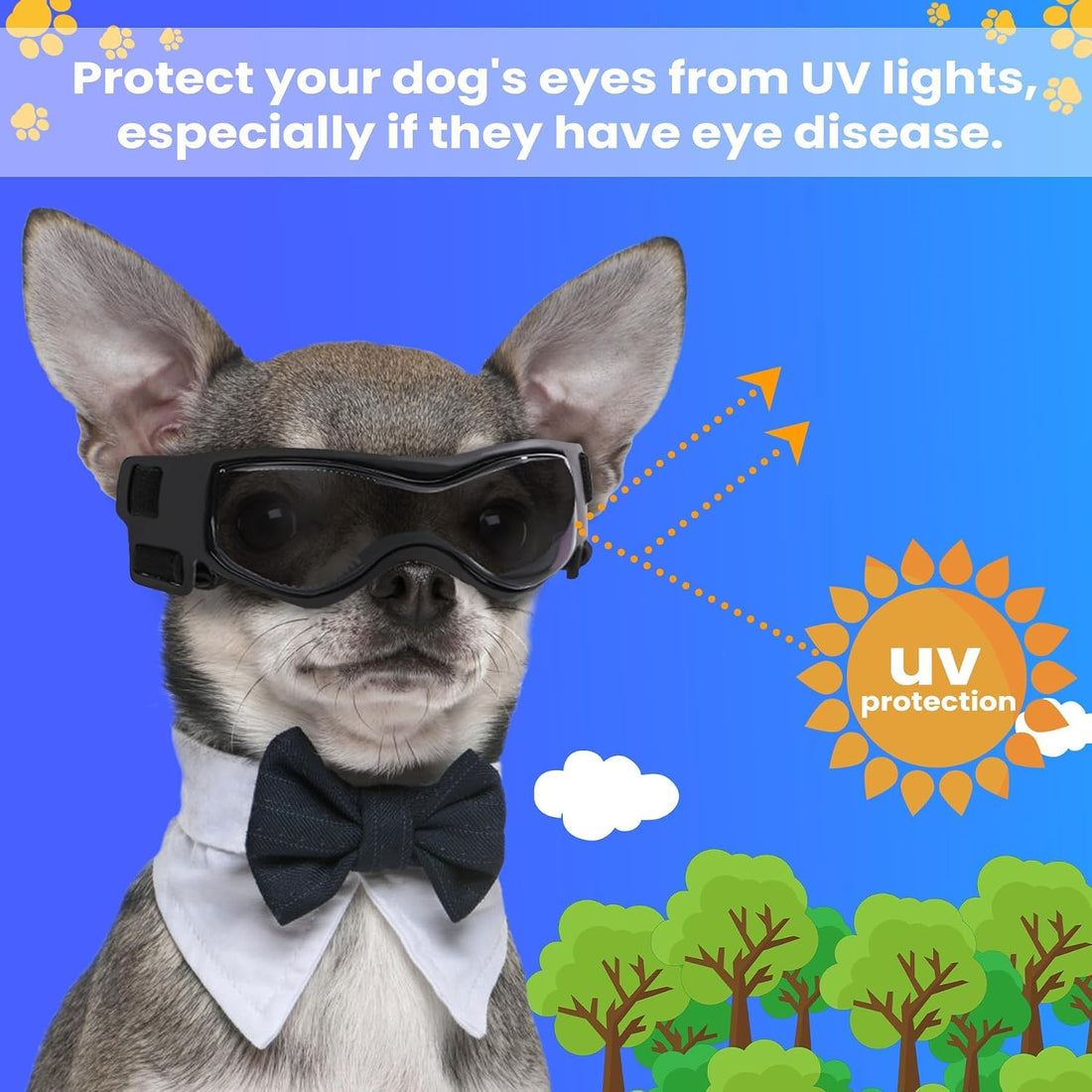 Kagoty Small Dog Goggles Small Breed