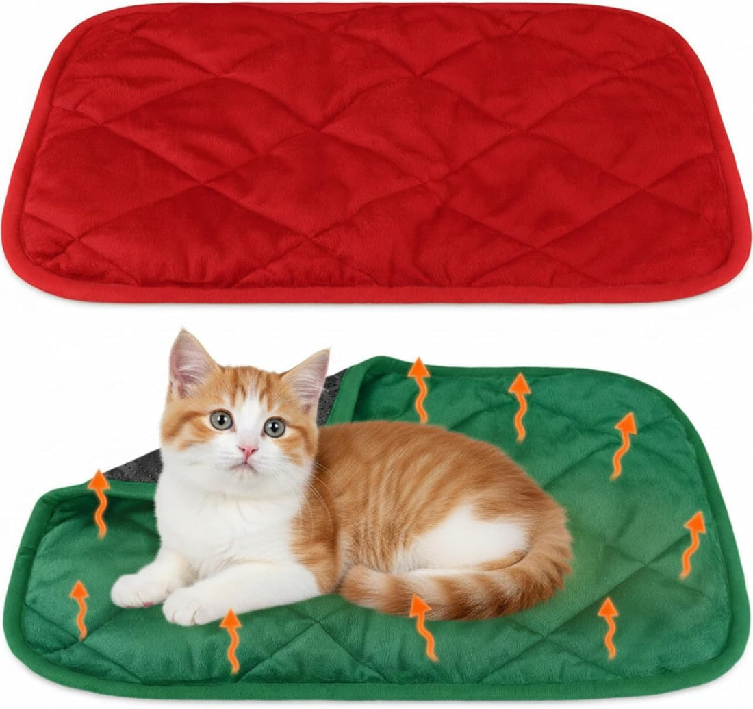 2 Pack Self Warming Cat Bed Thermal Pet Mat