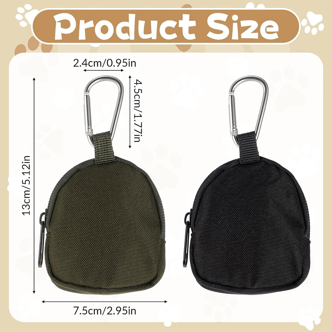 Tweruna 2 PCS Dog Treat Pouch