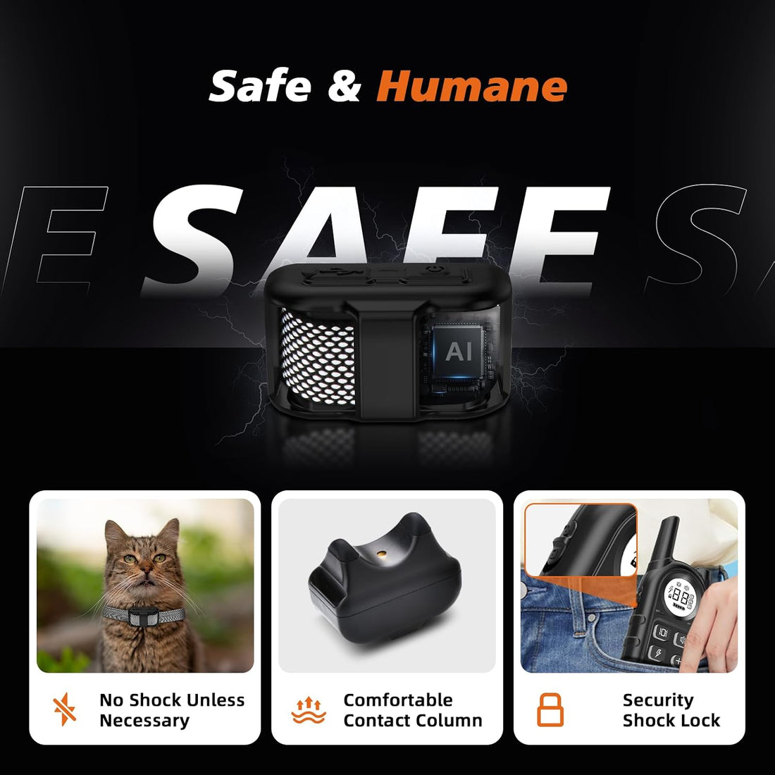 Tiniest Cat Shock Collar, Lightest Cat Training Collar with Remote
