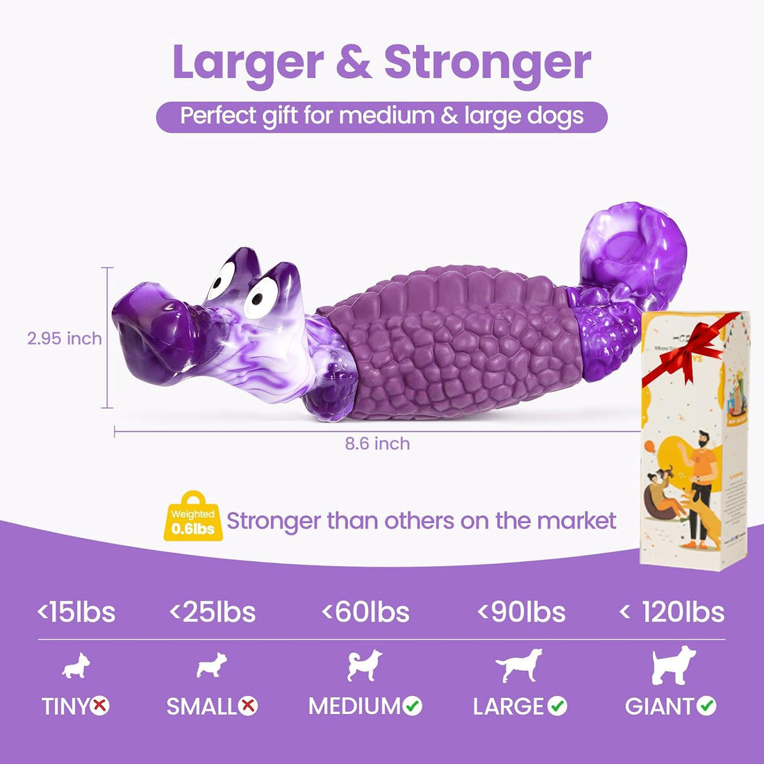 HGB Tough Dog Chew Toys for Aggressive Chewers