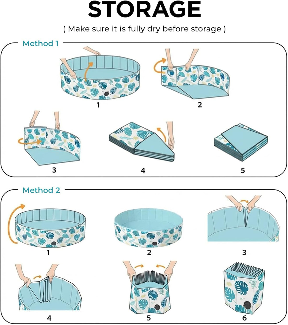 furrybaby Dog Pool Heavy-Duty Non-Slip Portable Foldable Stylish