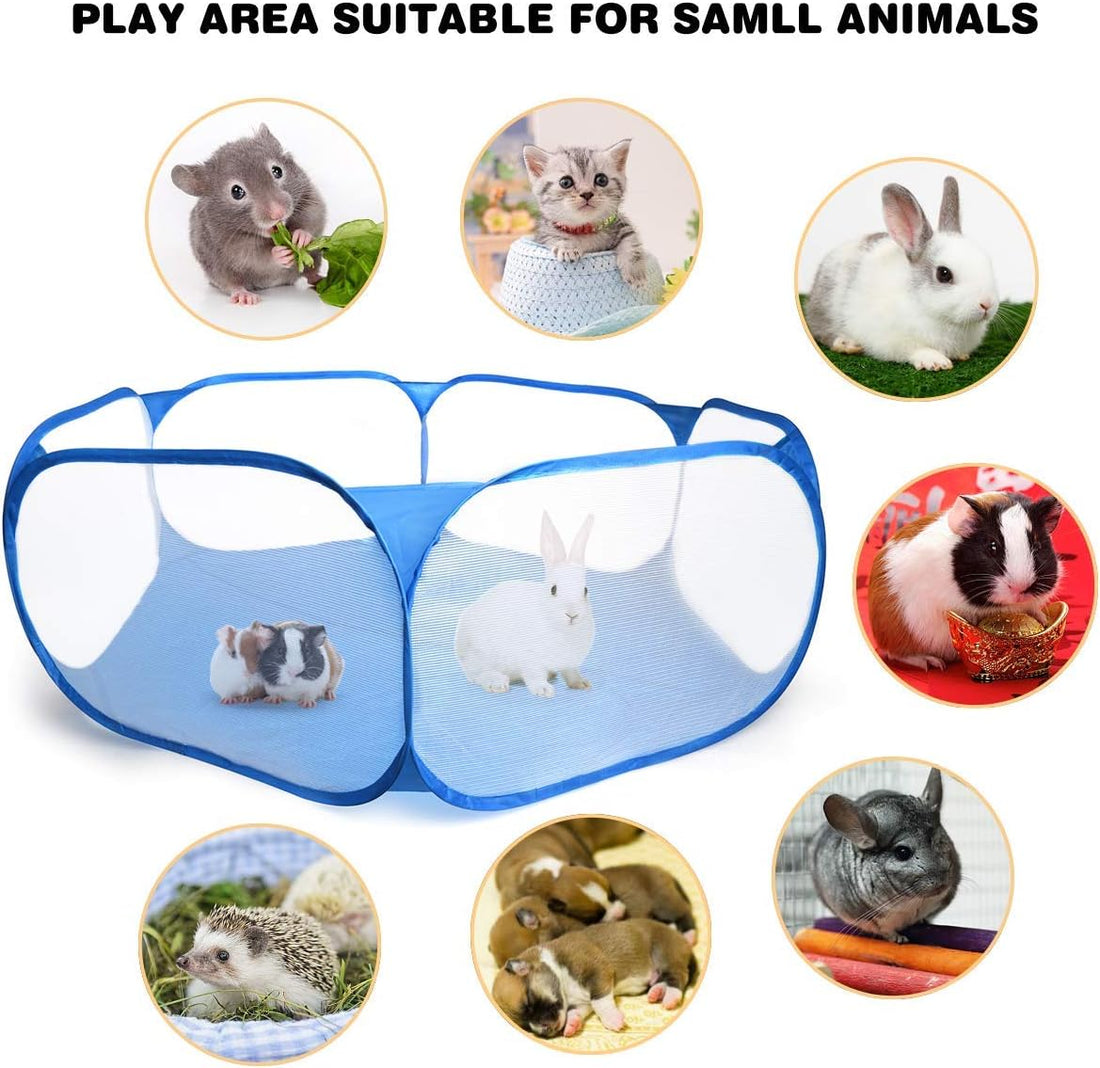 Guinea Pig Cage Rabbit Cage Indoor with Mat Playpen Perfect Size