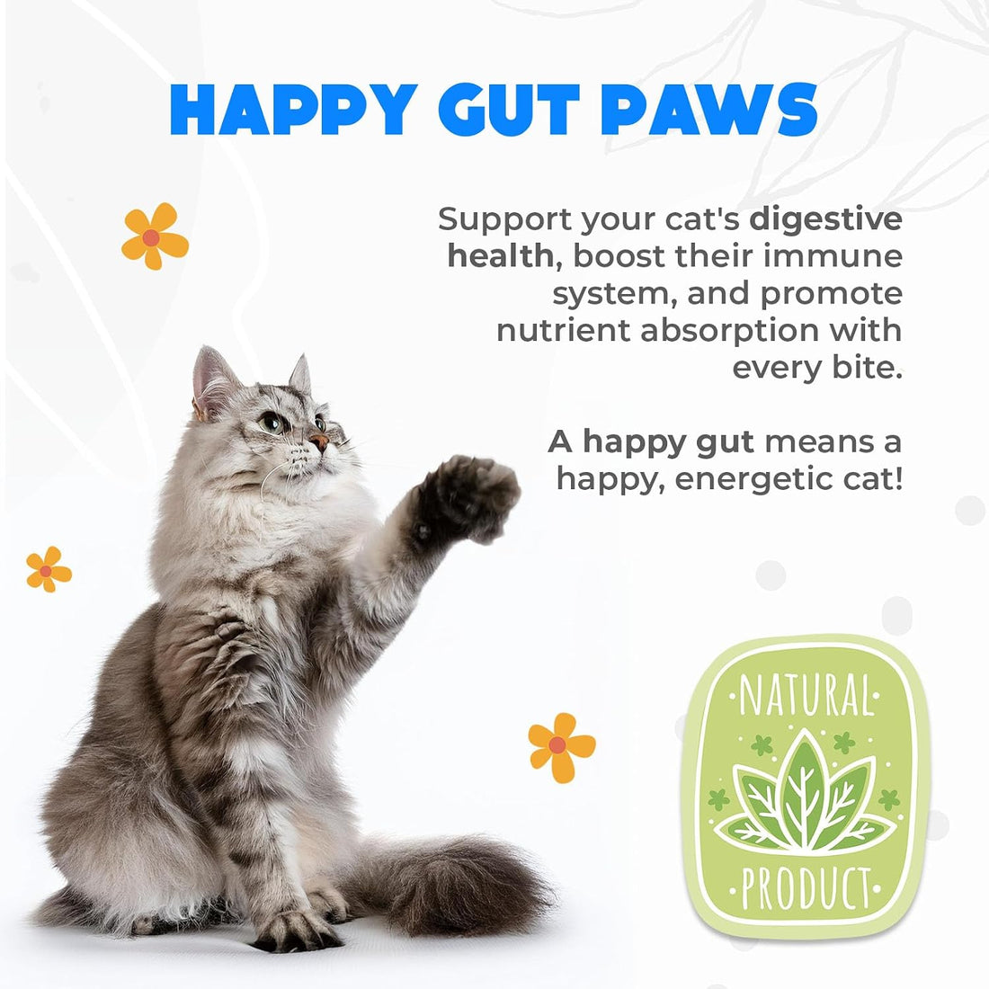 Probiotic Chews for Cats, 200 Count, Digestive, Gut Health Support