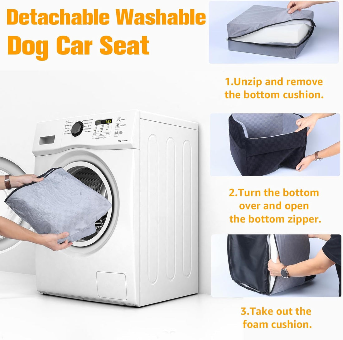 PETICON Waterproof Dog Car Seat for Small Medium Dogs