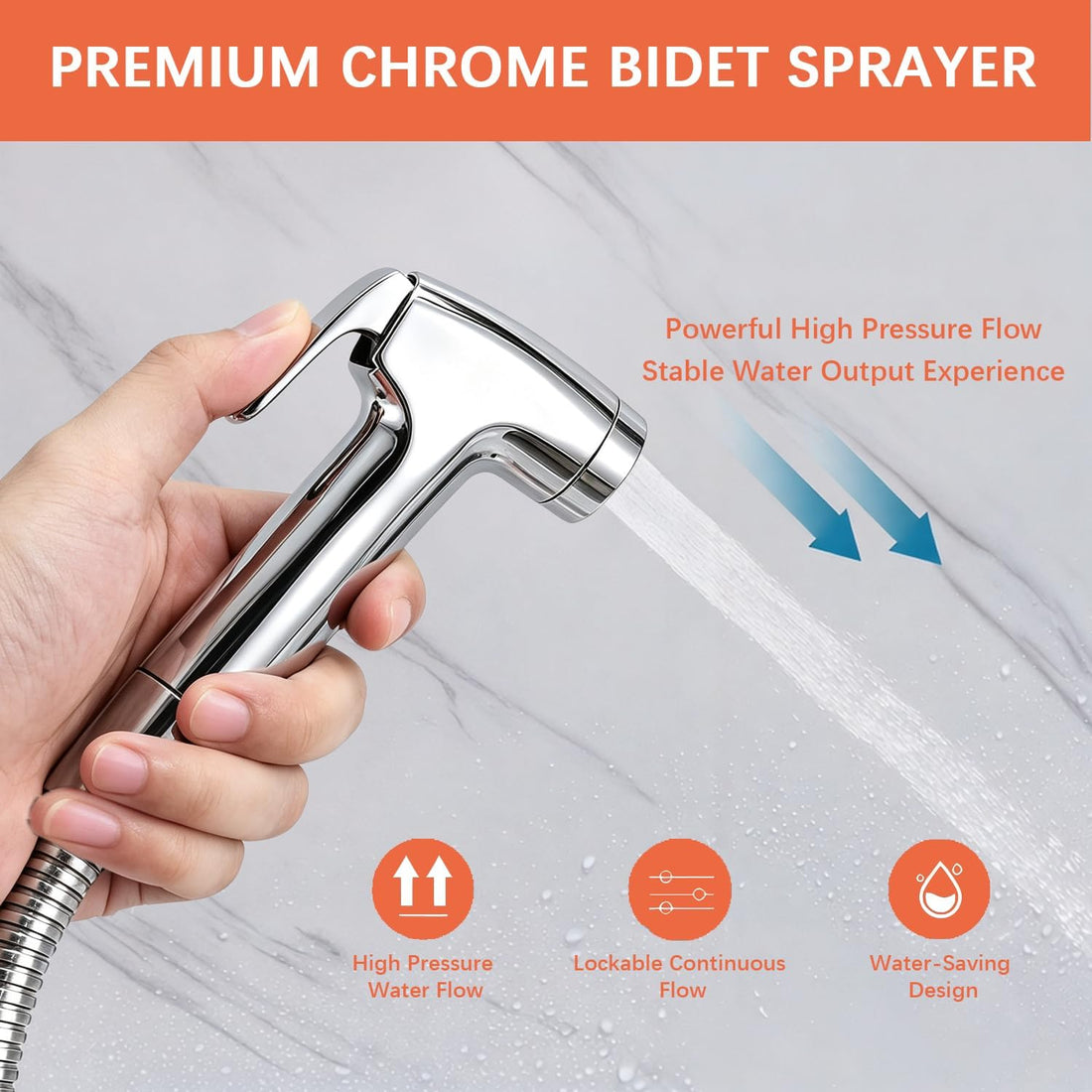 Dog Shower Attachment Kit, 8FT Hose & Handheld Dog Sprayer