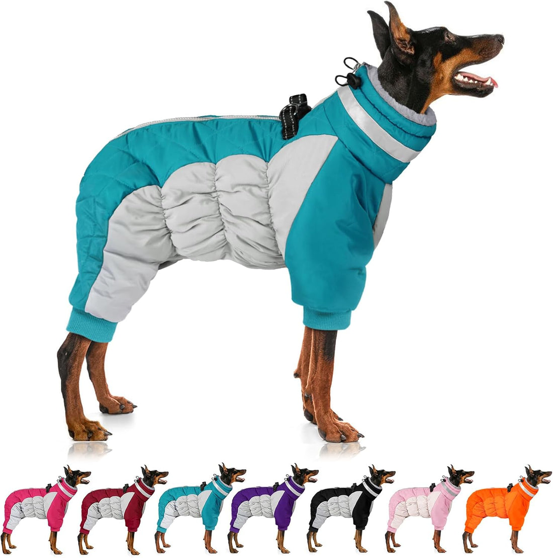 MIGOHI Full Body Dog Coat,Warm Coats for Small Medium Dogs, M