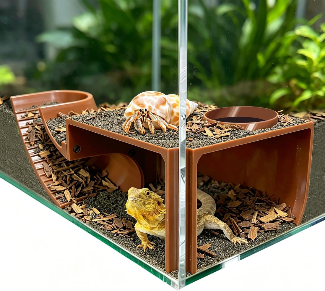 Hermit Crab Hideout & Reptile Hide, Leopard Gecko Tank Accessories