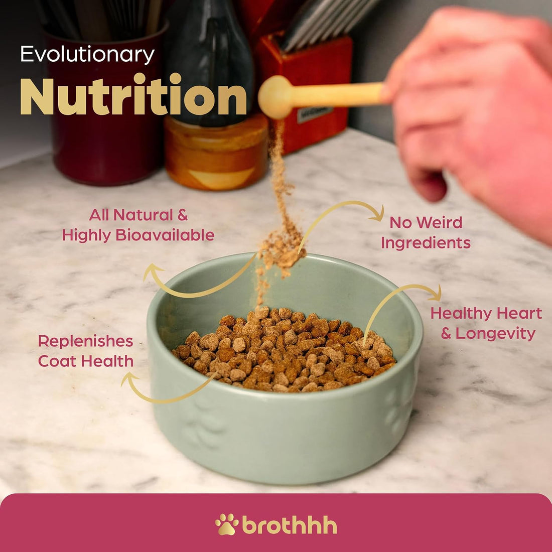 Beef Organ Bone Broth Meal Topper for Dogs - 100% Grass Fed