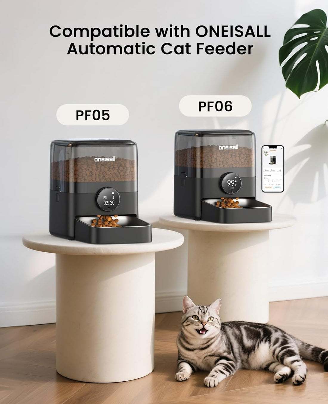 oneisall 6 Packs Pet Dry Food Desiccant Bag for Automatic Cat Feeders