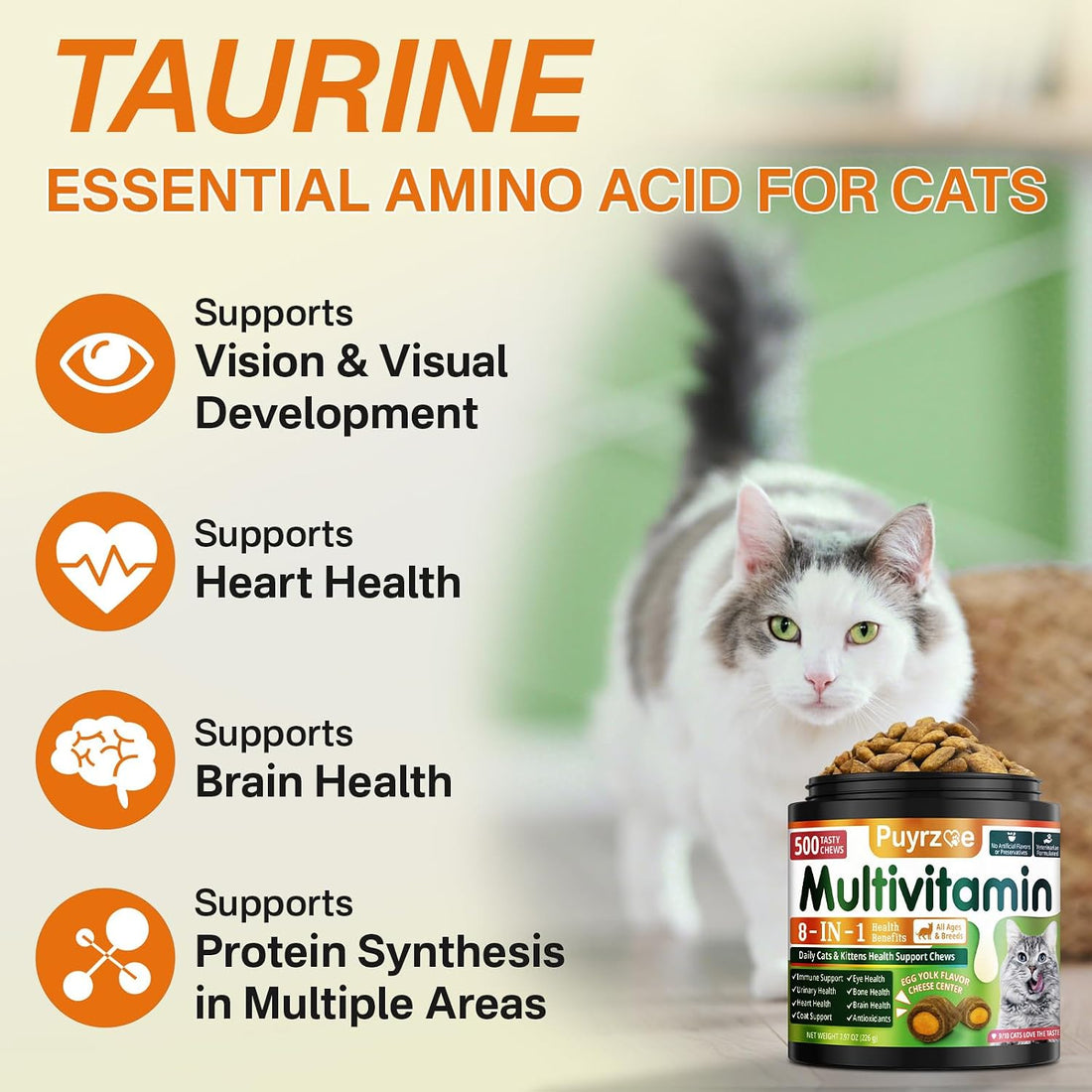 Taurine for Cats Multivitamin Chews