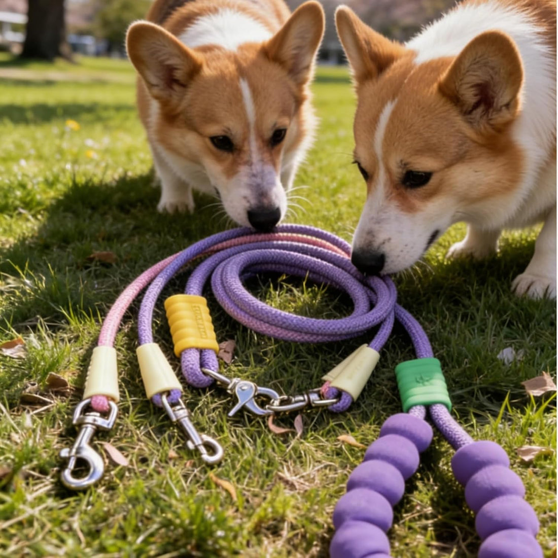 Double Dog Leash for 2 Small Dogs