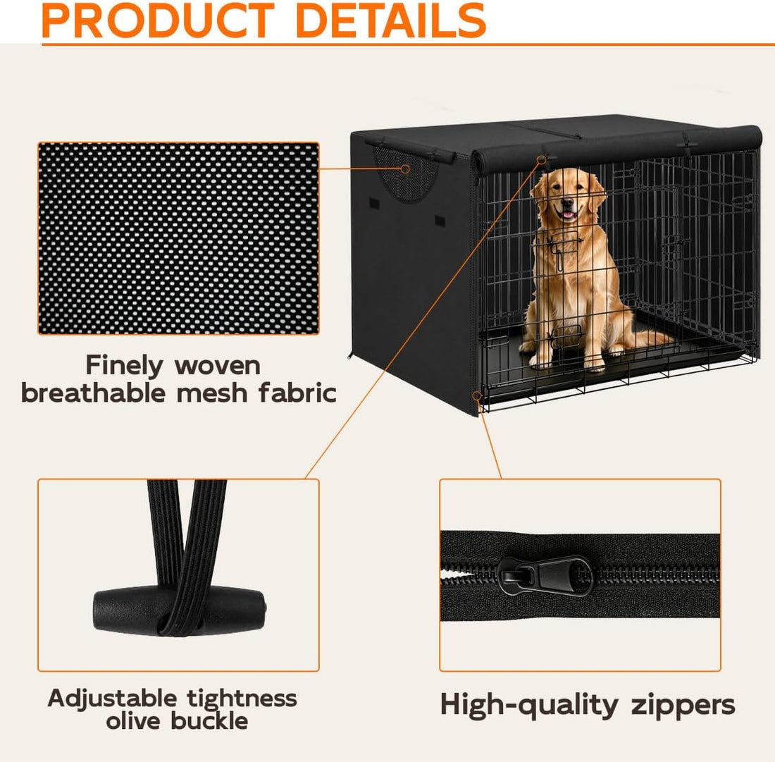 Dog Crate Cover, 18 inches, Black