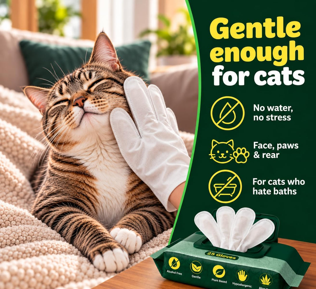 Petazy Pet Glove Wipes for Dogs & Cats