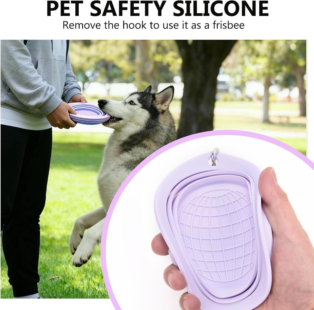 sonluk 3 Pack Collapsible Dog Bowls,Pet Bowls with Pet Poop Bag