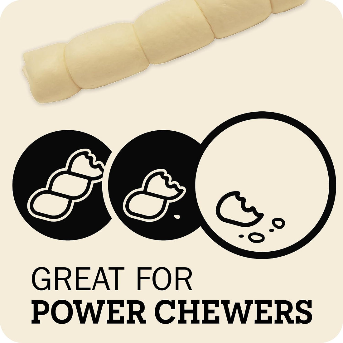 Redbarn Large Beef Cheek Rolls 100% Natural, Long Lasting Dog Chew