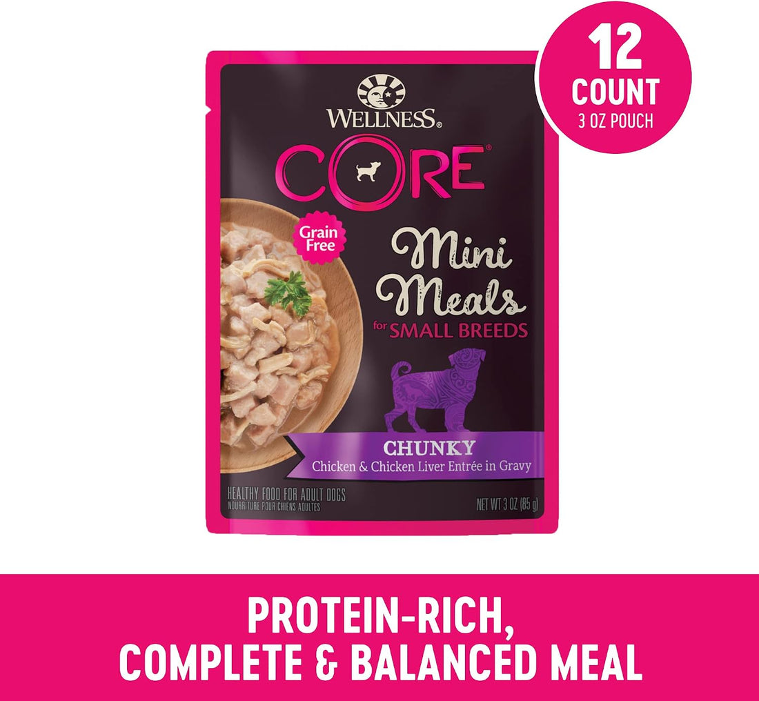 Wellness CORE Small Breed Mini Meals Chunky in Gravy Adult Wet Dog
