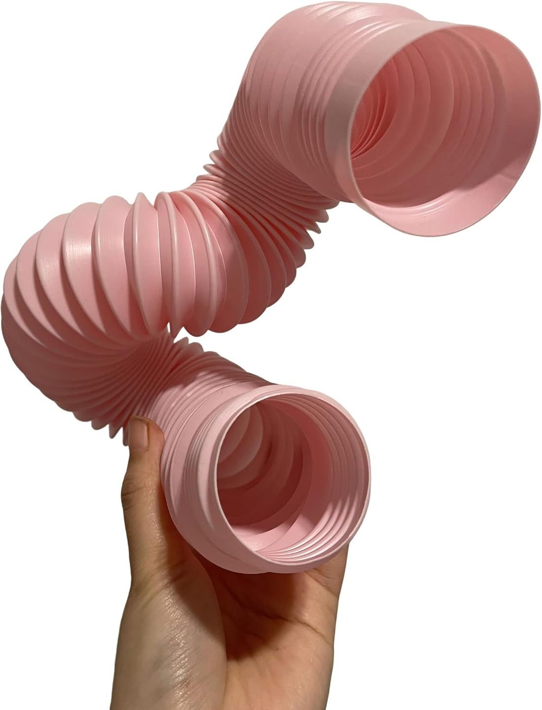 1 Pink Bendable and Flexible Snake Hide Tunnel for Corn Juvenile