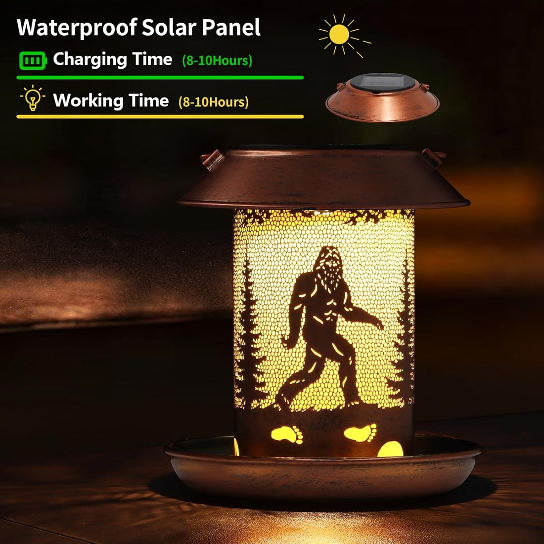 Bigfoot Bird Feeders for Outdoor Solar Lantern Outdoor Waterproof