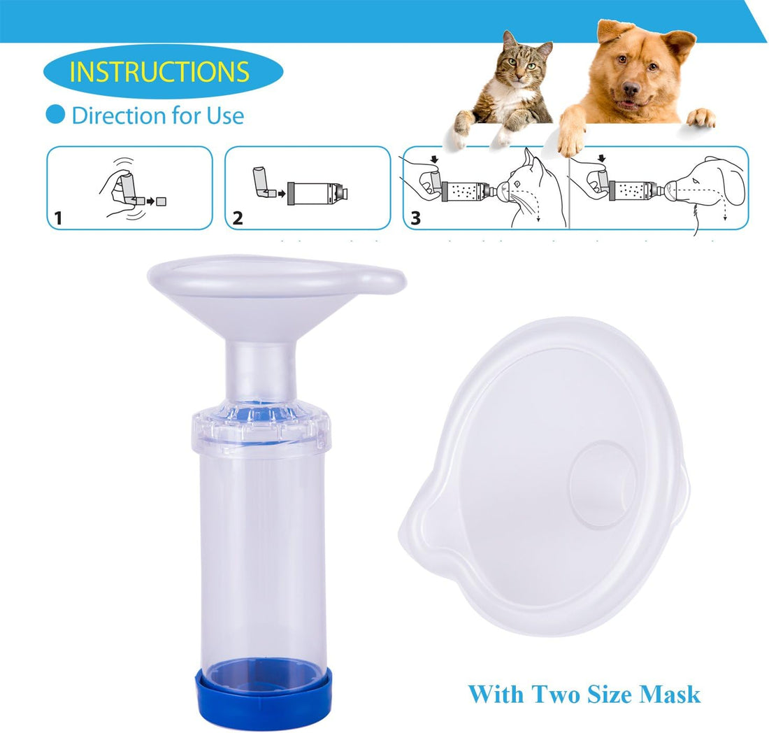 Free-Space Cat/Dog Inhaler Spacer,Feline/Cannie Aerosol Chamber