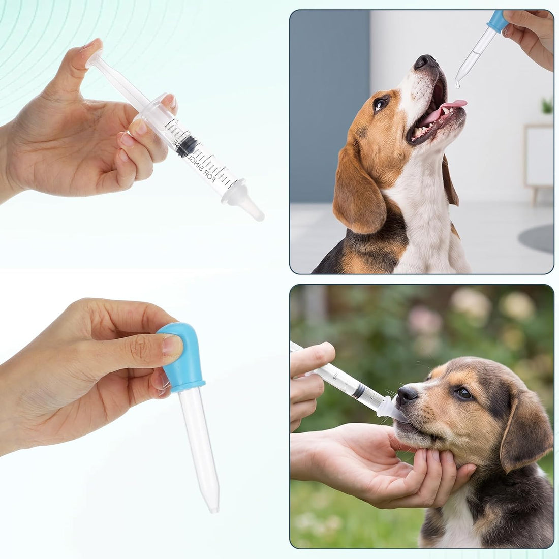 Lndip Cat Pill Shooter Pet Medicine Dispenser Soft Tip Tablet Pusher