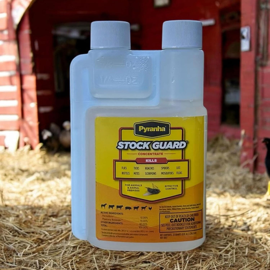 PYRANHA Stock Guard Concentrate - Livestock, Barn, Milk Rooms, Dairies