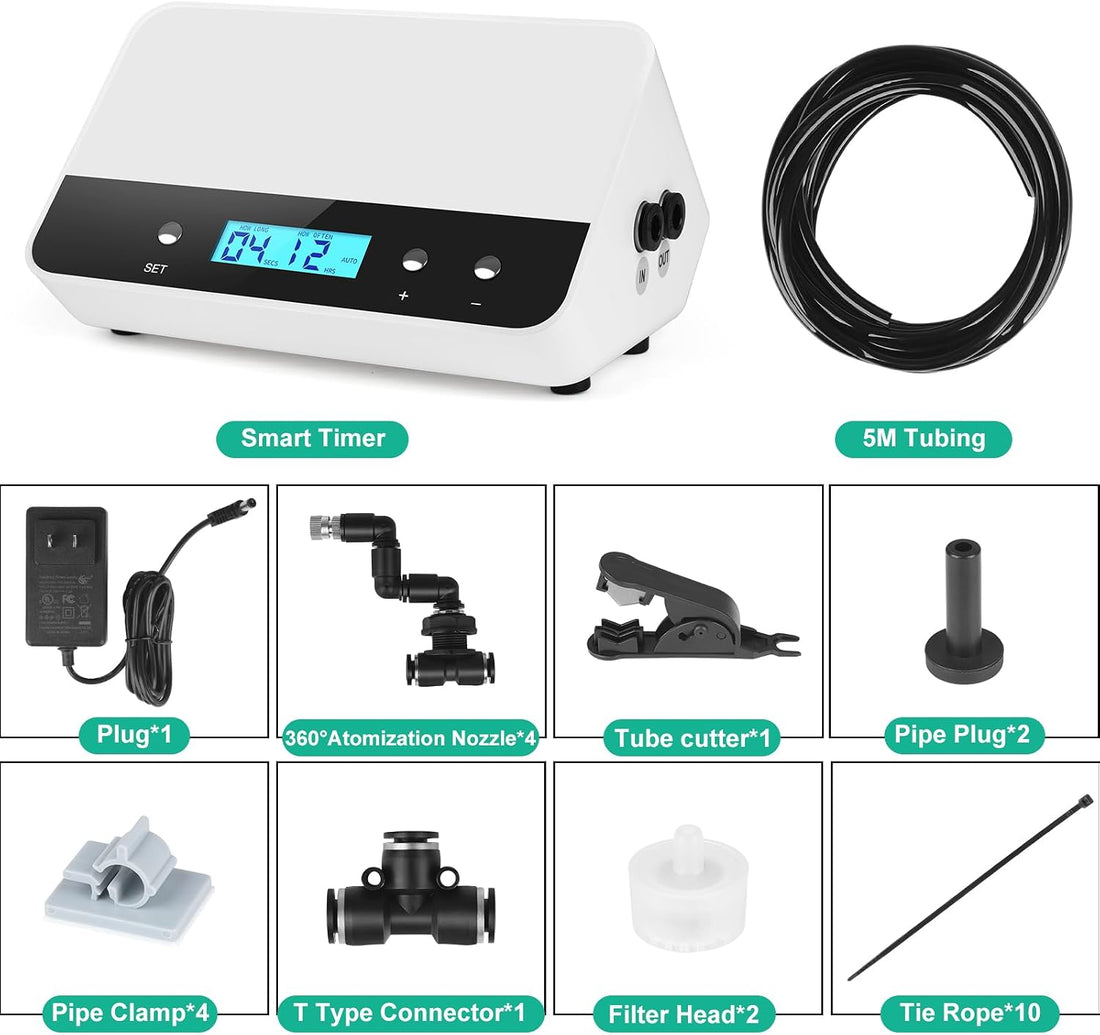 Automatic Reptile Mister with 4 Nozzles | 360° Adjustable Spray