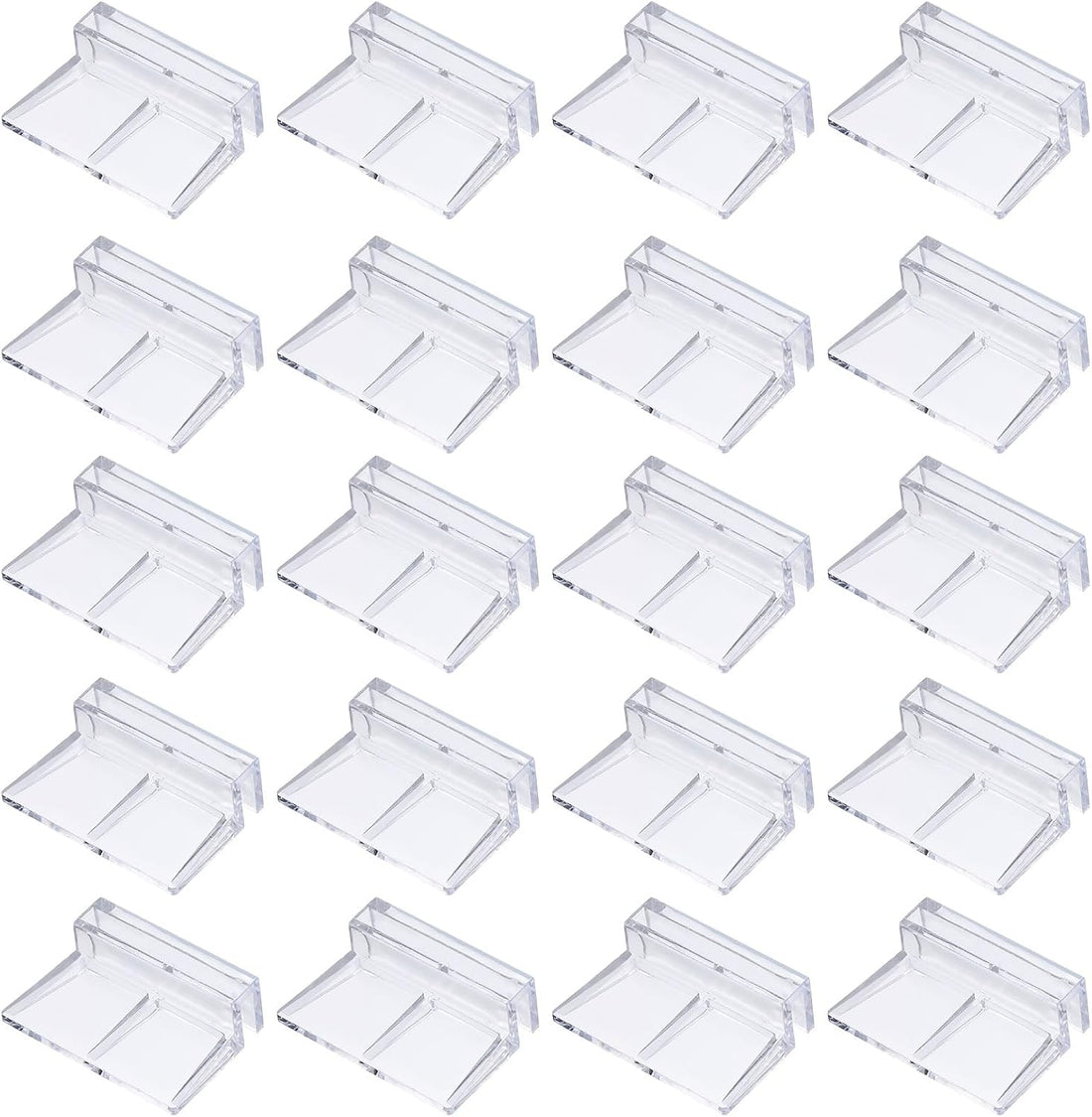 Aquarium Lid Clips 8mm Acrylic Aquarium Cover Bracket 20Pcs