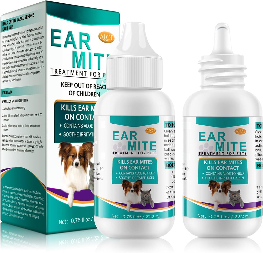 VOSIFSDIY Ear Mites Clean for Dogs & Cats