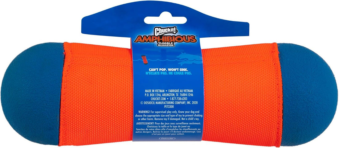 Chuckit! Amphibious Tumble Bumper Dog Toy, Floats on water,Large